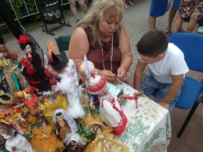 Мои куклЁшки на городском празднике "Литературное варенье"