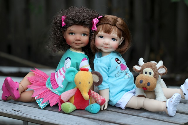 Предзаказ на Bayley (46 см) от Meadow dolls в цвете мед и тан (фото 9)