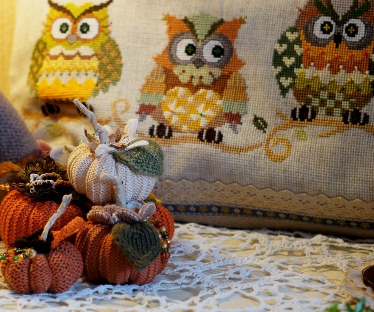 Осенний вечер — Вышивка крестиком (фото 3)