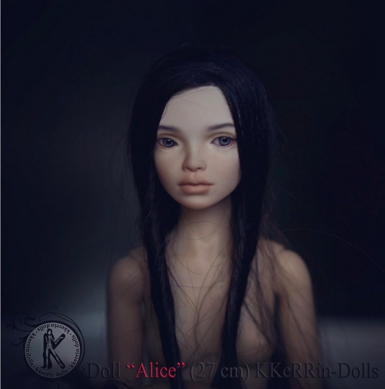 Шарнирная авторская кукла "Алиса" (27см, сменные глазки, ПУ), от KKeRRinDolls