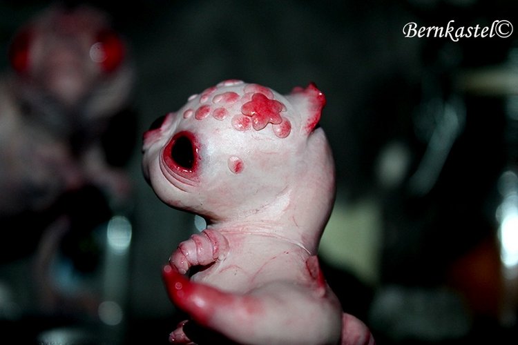 Акки и Ия — Игрушки в смешанной технике (мех и глина): Арт