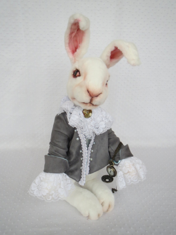 Белый Кролик — Домашние фото авторских игрушек: Тедди