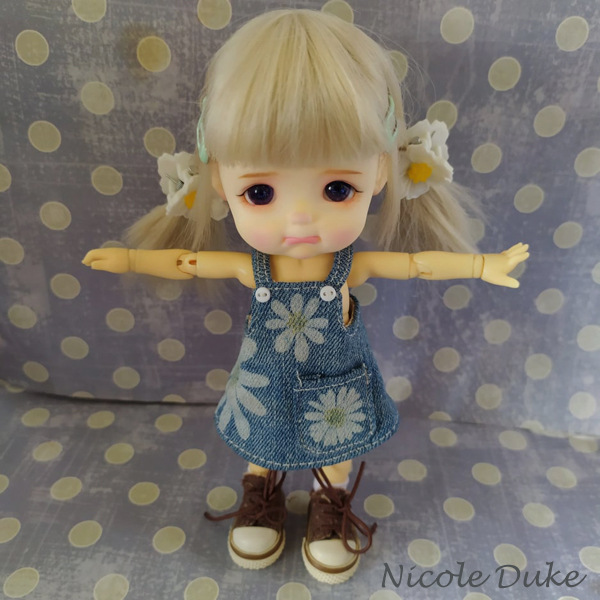 Джинсовый сарафан для Pukifee, latiyellow, Sto Doll (фото 2)