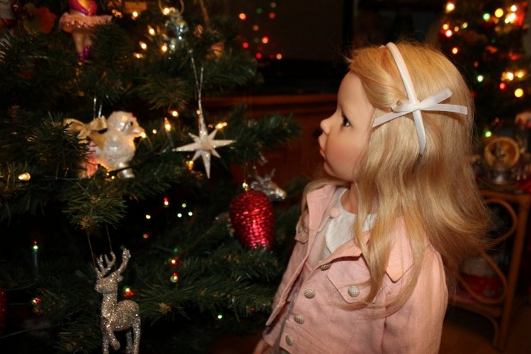 Новогодняя елка с моими куклами от Hildegard Gunzel (фото 2)