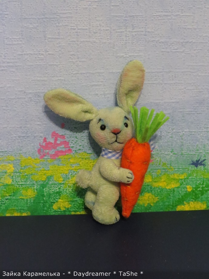 Зайка цвета свежего салата по имени Карамелька (фото 8)
