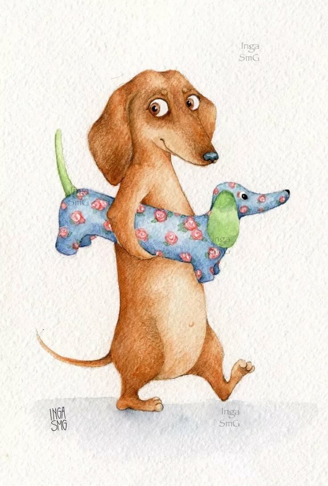 Предновогодние денёчки! Улыбнёмся вместе! Смешные таксы Инги smG