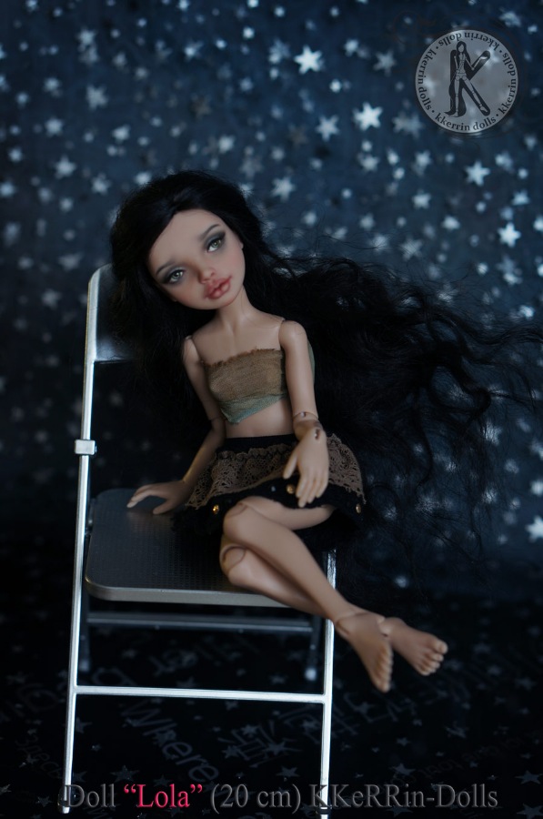 Шарнирная авторская кукла "Лола" (20см), от KKeRRin-Dolls (фото 8)