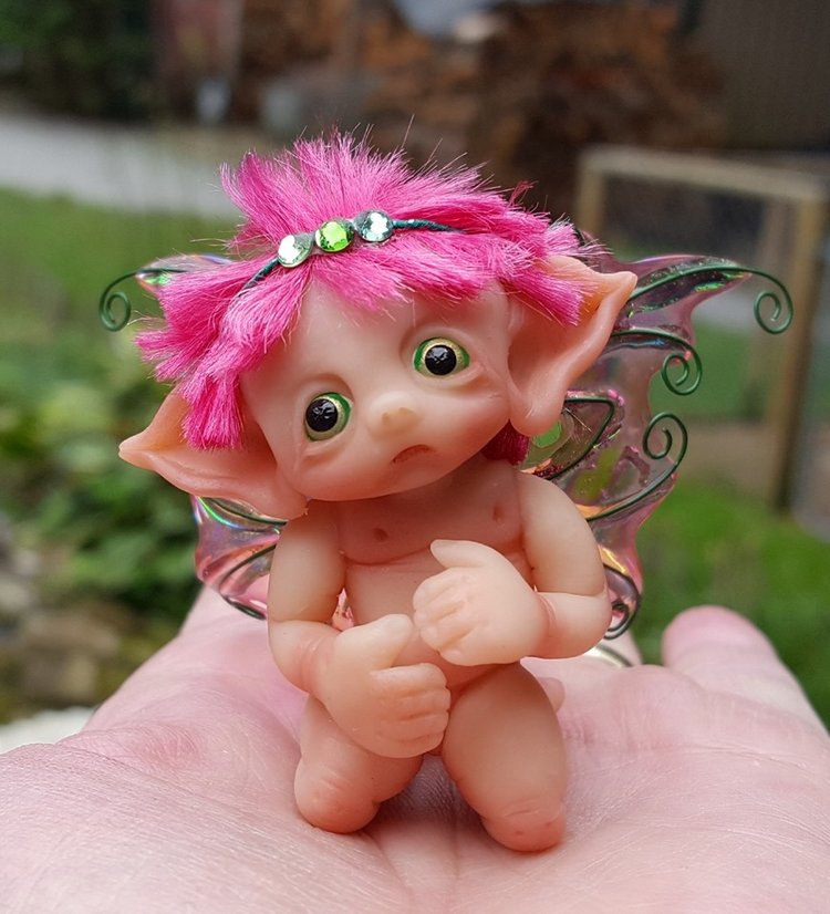 Авторские малыши из полимерной глины: Gail's Fantasy Baby Miniatures
