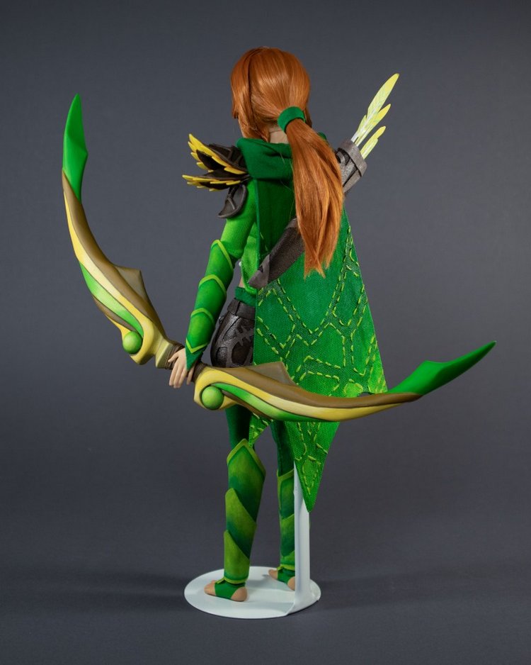 OOAK Windranger из DOTA2 — ООАК и кастом Барби (Barbie): репейнт (фото 9)