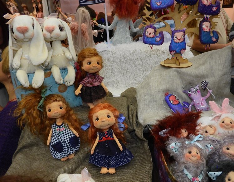 XV Международный осенний салон авторских кукол на Тишинке с 4 по 6 октября 2019 года в Москве - часть 2