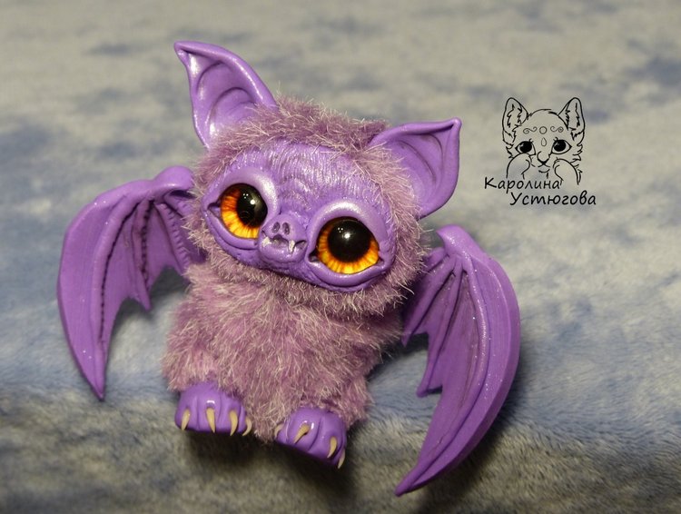 Летучие мышки, цвет: фиолетовый. А Вы нас ждали к Хеллоуину