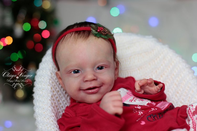 Моё новогоднее солнышко. Малышка из молда Санни. Кукла реборн Олеси Венгер (фото 10)