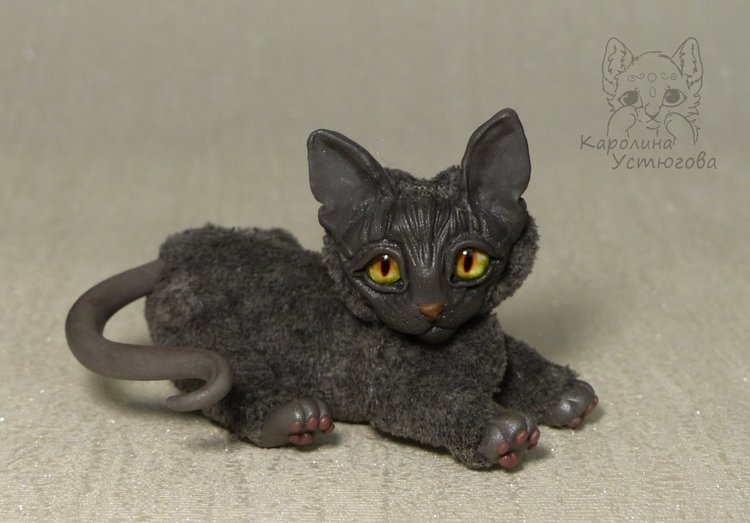 Миниатюрные серые Сфинксы