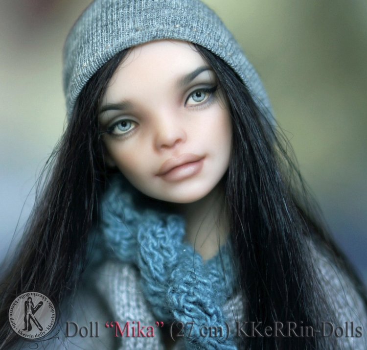Шарнирная авторская кукла "Мика" (27см, сменные глазки, ПУ), от KKeRRin-Dolls (фото 9)