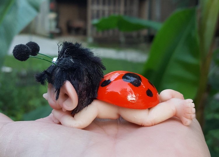 Авторские малыши из полимерной глины: Gail's Fantasy Baby Miniatures (фото 4)