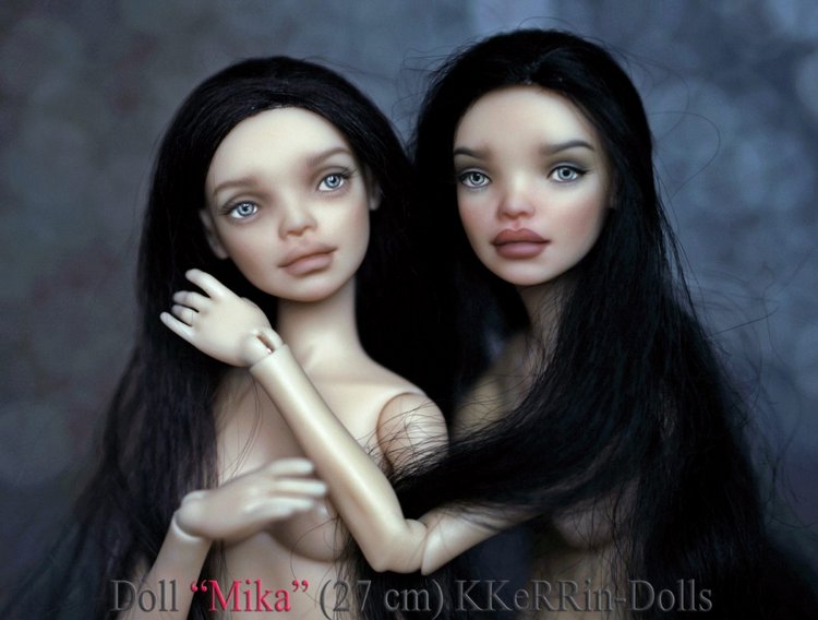 Шарнирная авторская кукла "Мика" (27см) от KKeRRin-Dolls, 2 часть