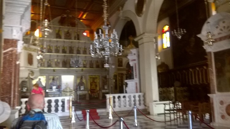 Посещение храма Панайя Спилиотисса («Богородицы в пещерах»), Святой Феодоры