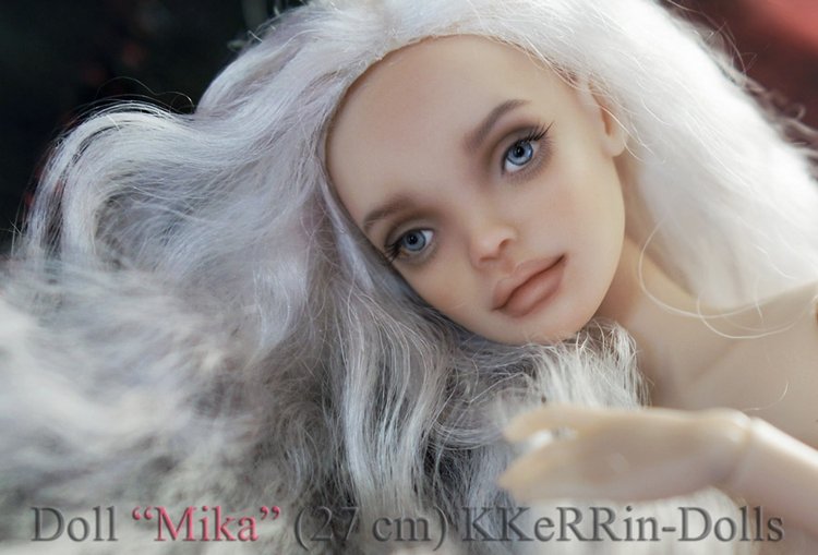 Шарнирная авторская кукла "Мика" (27см, сменные глазки, ПУ), от KKeRRin-Dolls