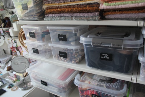 Моя мастерская — Хранение кукол и материалов: организация рабочего места