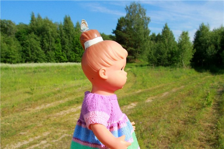 Встреча с бабочкой — Винтажные куклы ГДР (Немки): Бигги