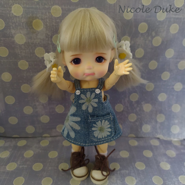 Джинсовый сарафан для Pukifee, latiyellow, Sto Doll (фото 4)