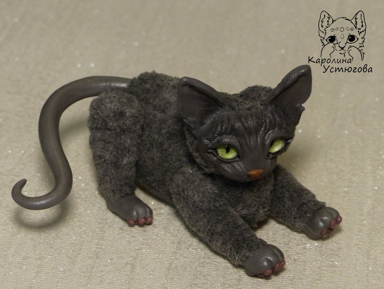 Миниатюрные серые Сфинксы
