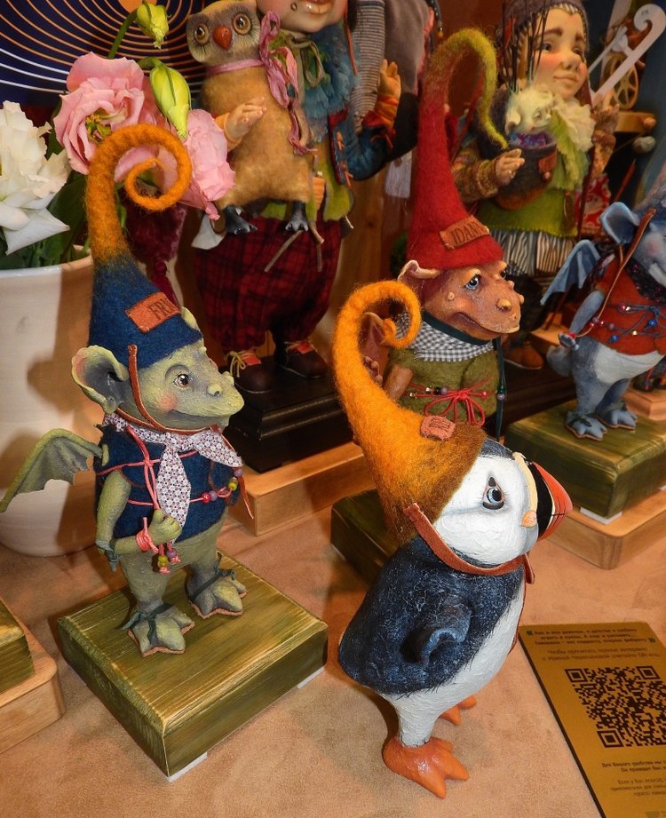 XV Международный осенний салон авторских кукол на Тишинке с 4 по 6 октября 2019 года в Москве - часть 2