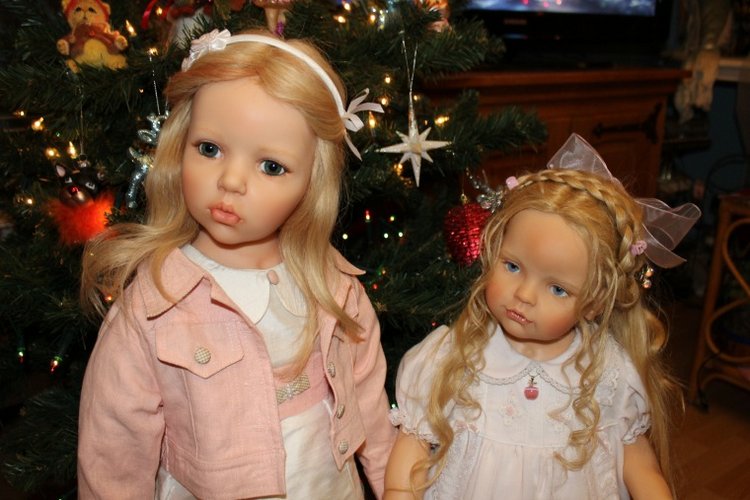 Новогодняя елка с моими куклами от Hildegard Gunzel