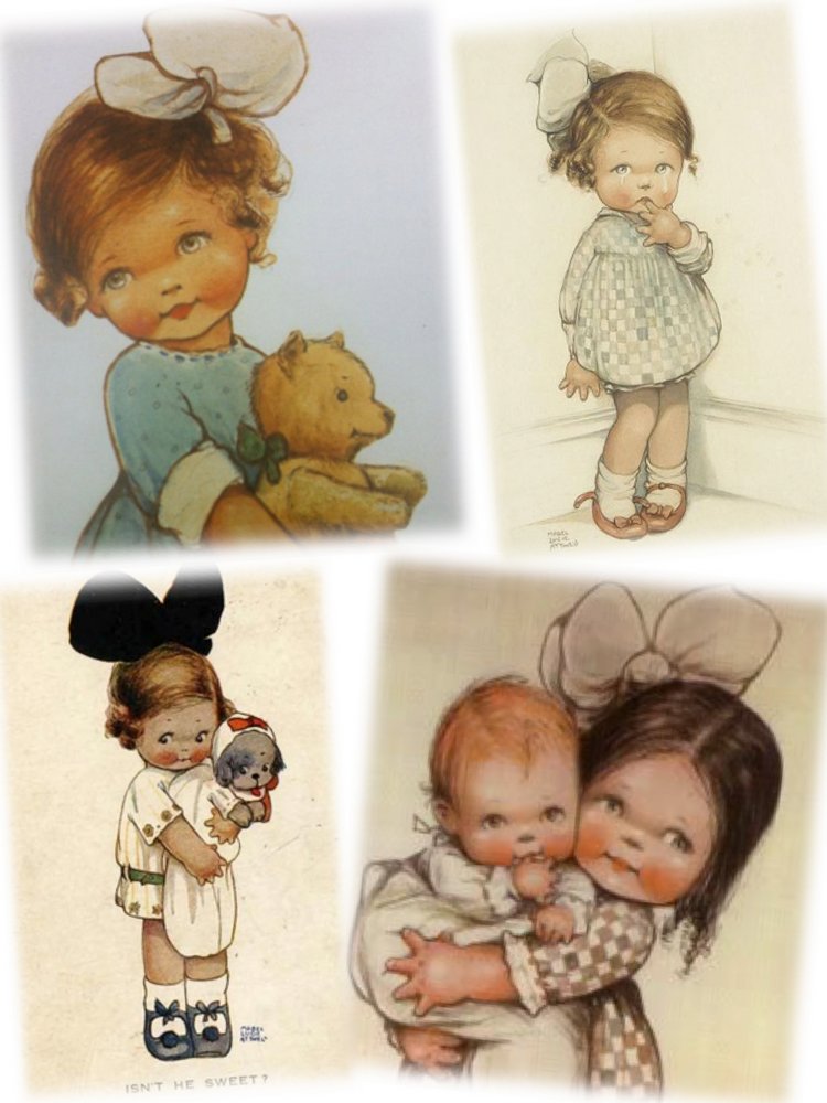 Beatrice Perini. Авторские работы ООАК из глины "терракота" - Mabel Lucie Attwell, часть 2