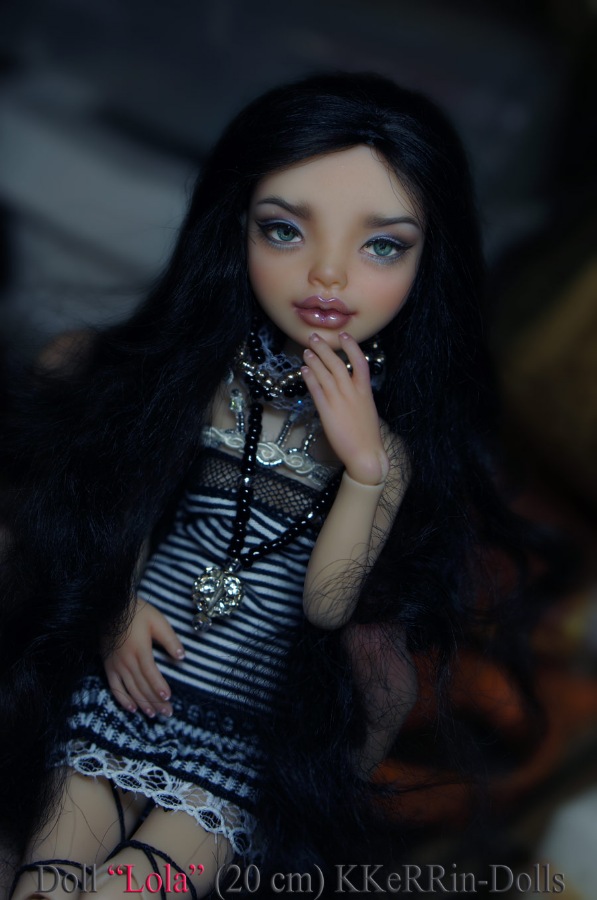 Шарнирная авторская кукла "Лола" (20см), от KKeRRin-Dolls (фото 3)