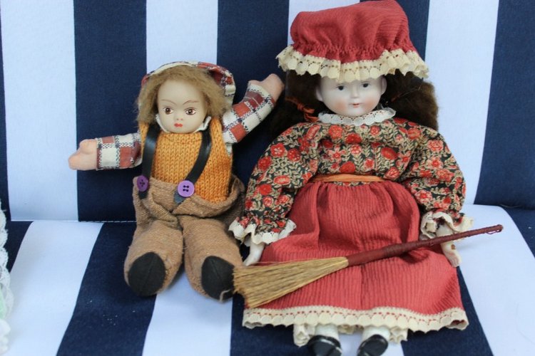 Большая коллекция Винтажных реплик с антикварных кукол - Часть 3