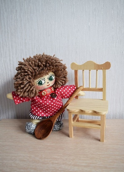 Домовёнок Кузька — Текстильные игрушки и примитивы: кофейные