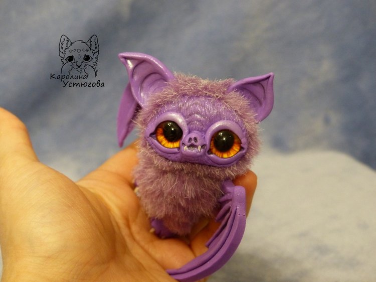 Летучие мышки, цвет: фиолетовый. А Вы нас ждали к Хеллоуину