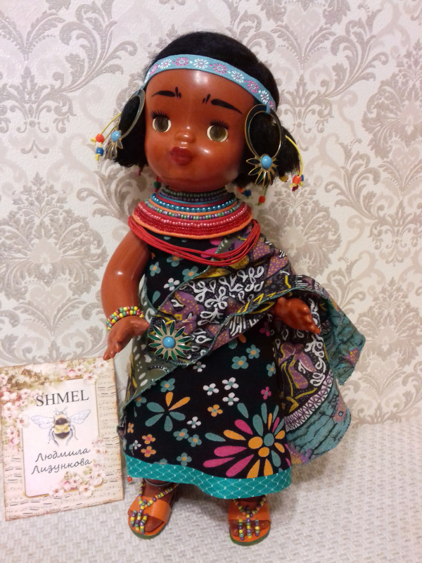 Танцующая кукла. Реставрация и создание авторского образа (фото 10)