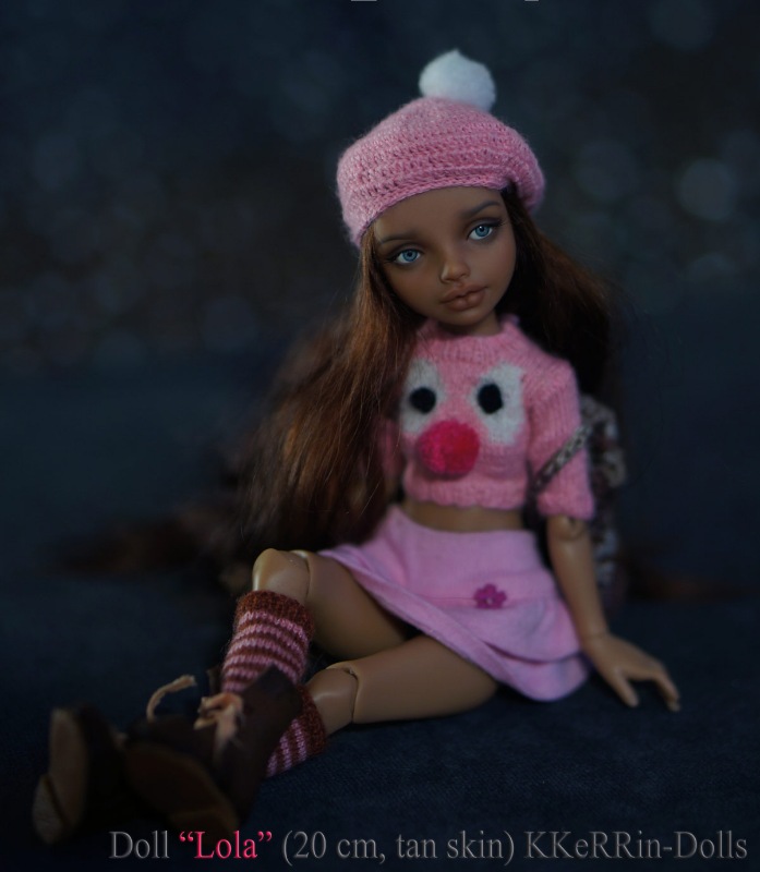 Шарнирная авторская кукла "Лола" (20см), от KKeRRin-Dolls