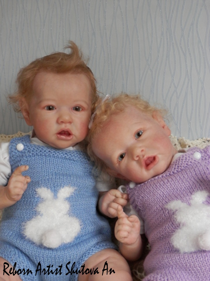 Сладкая парочка зайчат — Куклы Реборн (Reborn): работы мастеров (фото 4)