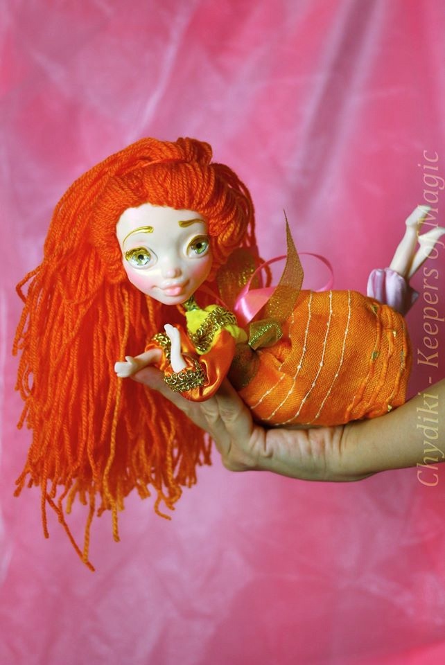 Chydiki - Fairy OOAK Art dolls, artist collectible fantasy clay toys - 6
