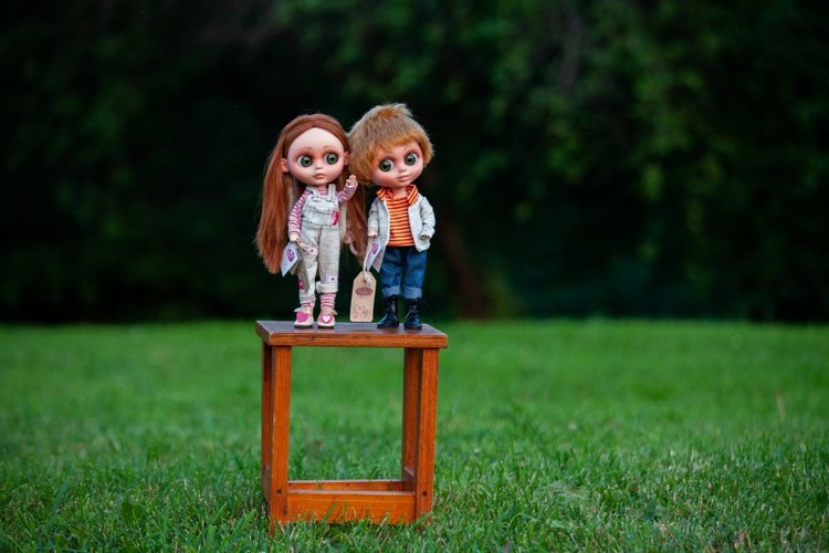 В гостях у STEPHA dolls! Biggers, Миниамигес, Вестида де Азул