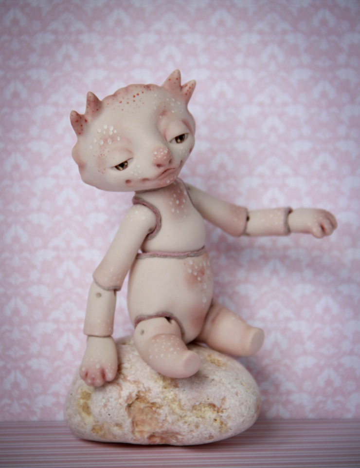 Фарфоровые тролли — Авторские шарнирные куклы своими руками: лепка (фото 5)