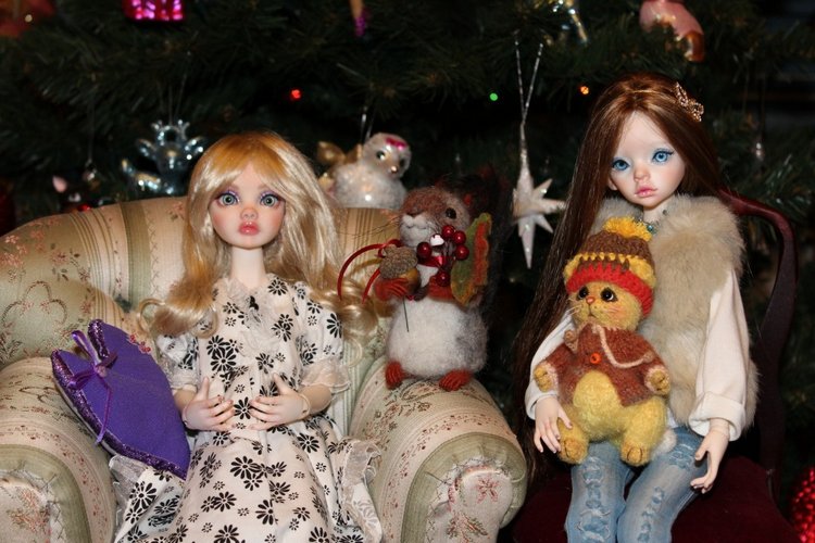 Праздничная история с моими девочками BJD