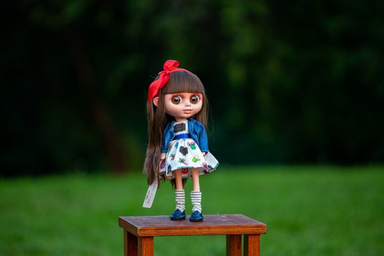 В гостях у STEPHA dolls! Biggers, Миниамигес, Вестида де Азул