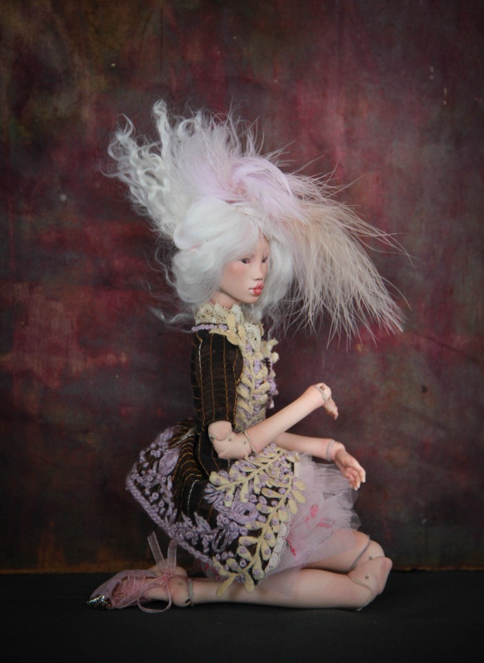 Рококо наряд для Парадиз — Авторские шарнирные куклы своими руками: лепка (фото 8)