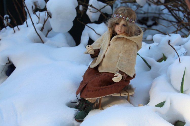Розочка на снегу — Куклы Dollshe Craft (Доллше): BJD (БЖД)