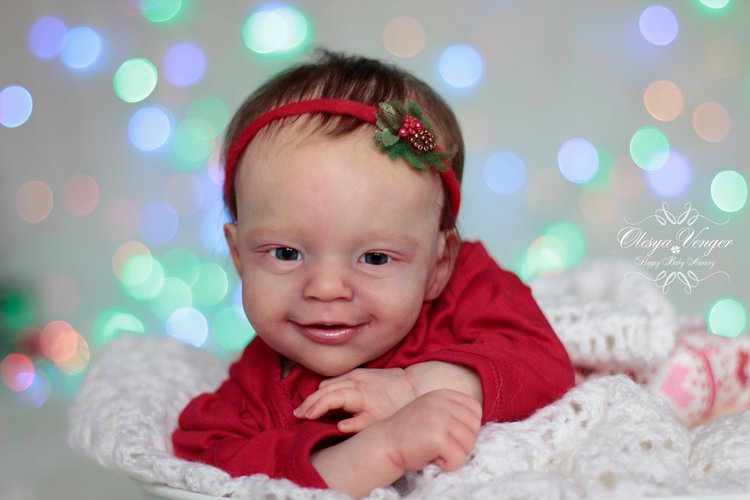 Моё новогоднее солнышко. Малышка из молда Санни. Кукла реборн Олеси Венгер