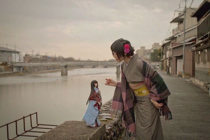 Необычный фотопроэкт Японской блогерши: Люди как куклы (фото 9)