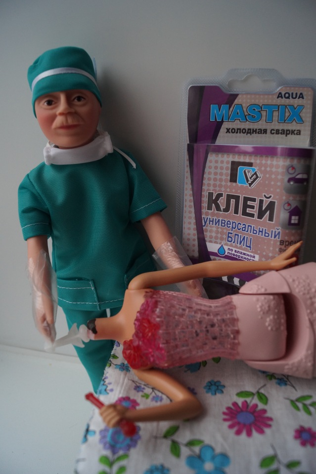 Первая выписка декабря. Поломки шейных шарниров и способы их исправления, избавляем волосы Барби от жира. Преображение