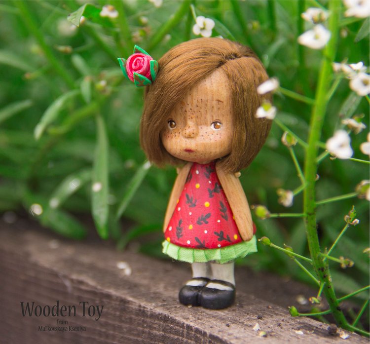 Все любят Рози. Маленькая каштановая девочка 6,5 см (фото 8)