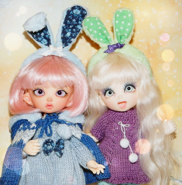 Наши зимние зарисовки, часть 2. Малышки-зайчишки (фото 2)