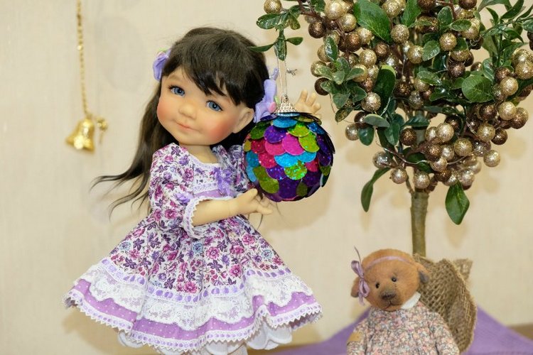 Полинка (Бейли от Meadow Dolls) поздравляет с Новым Годом