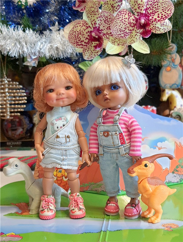 Динозаврики | Бэйбики Динозаврики — Куклы Meadow dolls (Медовушки): BJD (БЖД)